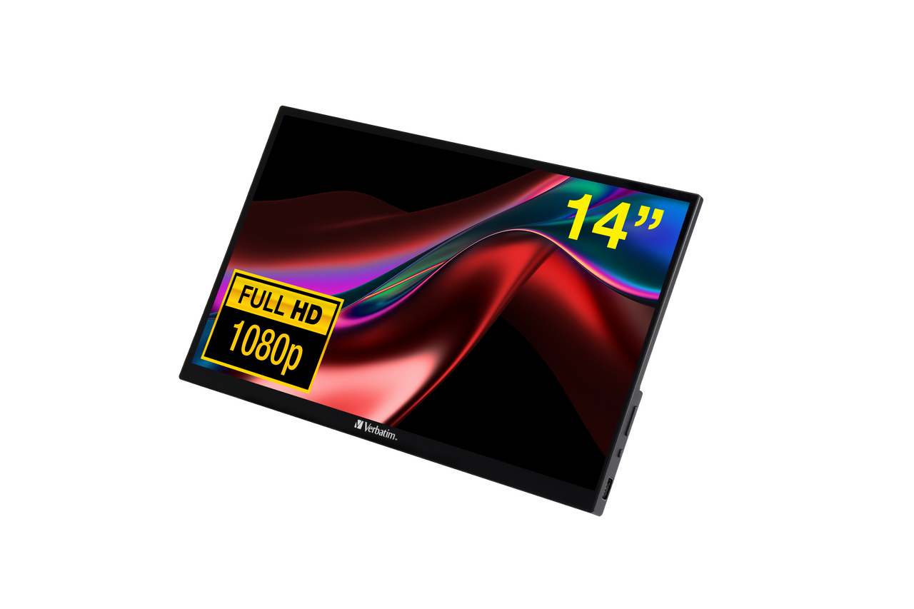 מסך נייד Verbatim PMT-14 Portable 14" IPS FHD Type-C Touch