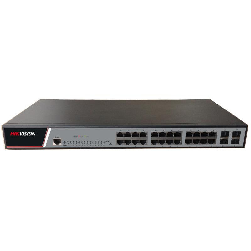 מתג מנוהל HikVision Switch L2 Full managed 28 Gigabit RJ45 ports