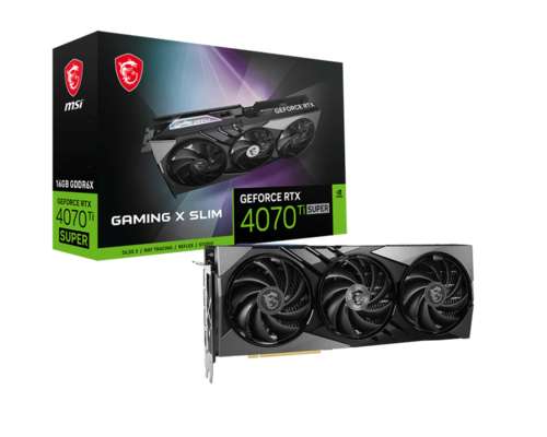 כרטיס מסך MSI GeForce RTX 4070TI SUPER 16GB GAMING X SLIM