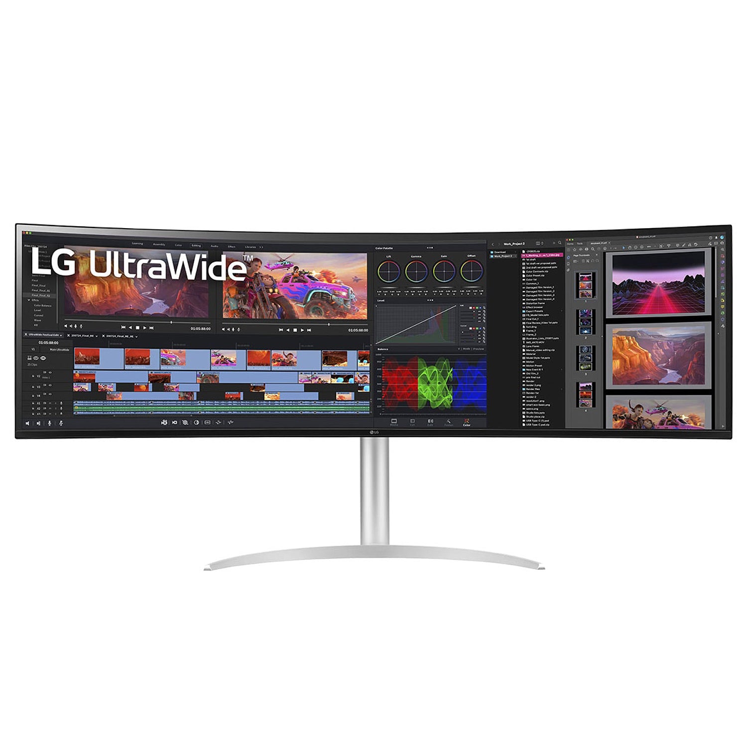 מסך קעור LG 49" UltraWide IPS DQHD 144Hz