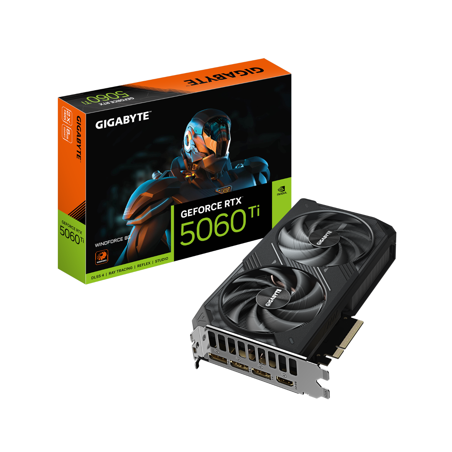כרטיס מסך Gigabyte GeForce RTX 5060 Ti 8GB WindForce 2
