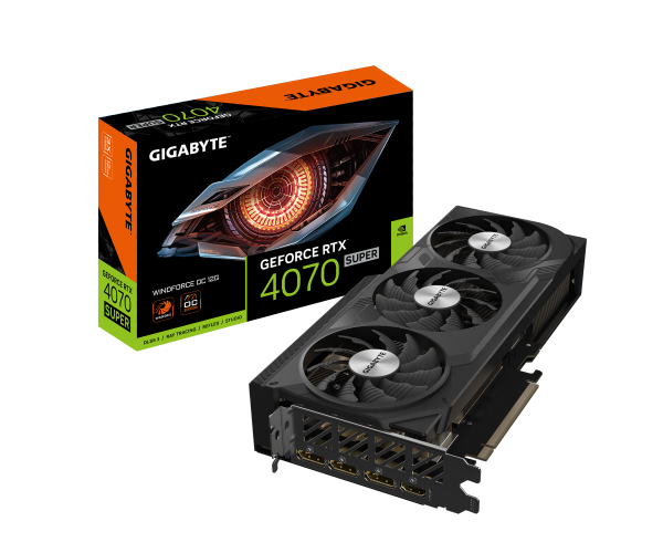 כרטיס מסך Gigabyte GeForce RTX 4070 12GB SUPER WindForce OC