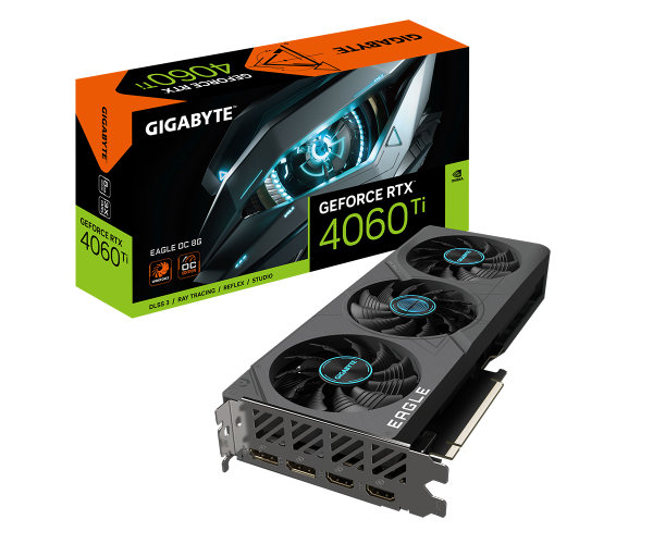 כרטיס מסך Gigabyte GeForce RTX 4060TI 8GB EAGLE OC