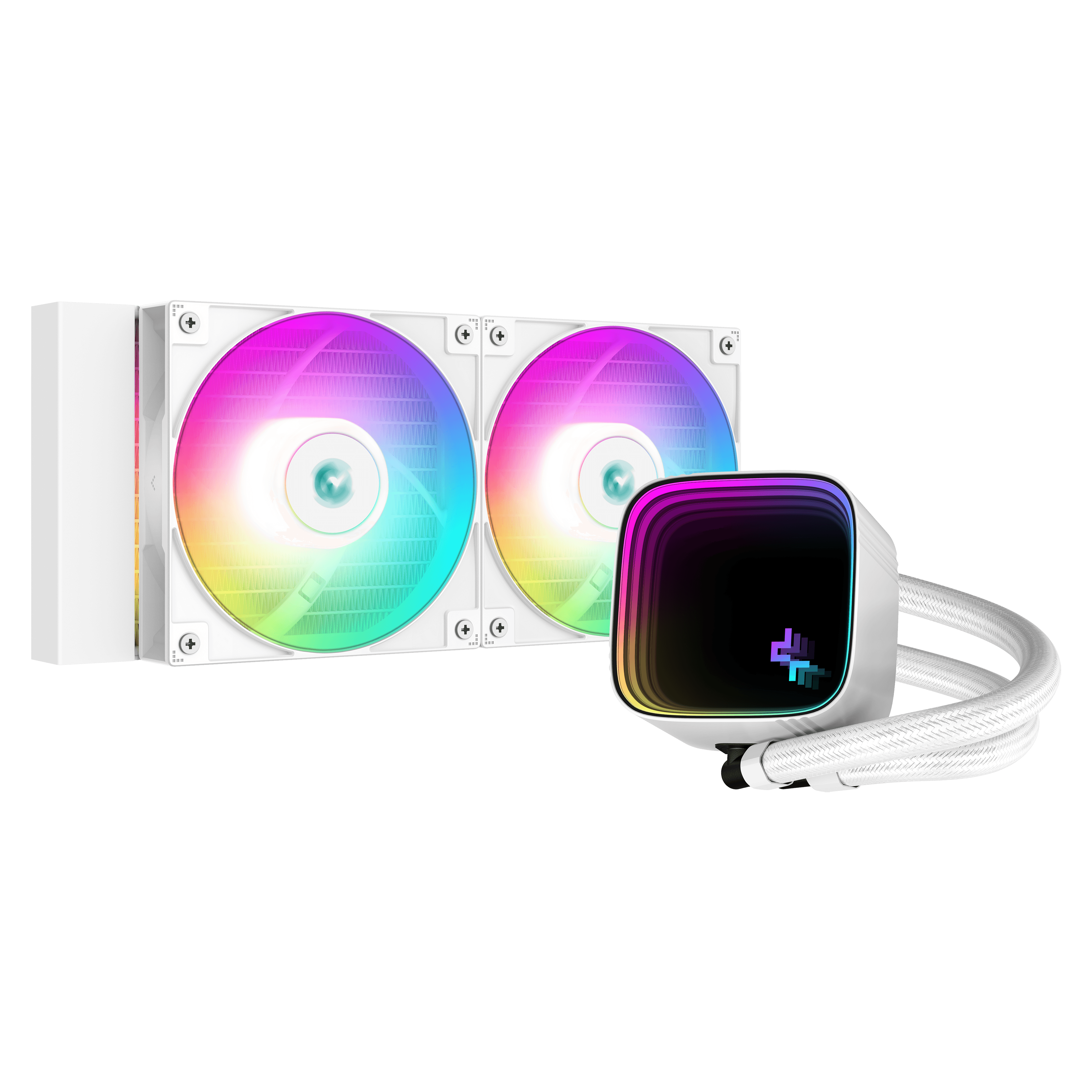 קירור נוזלי לבן DeepCool LS520 SE ARGB 240mm