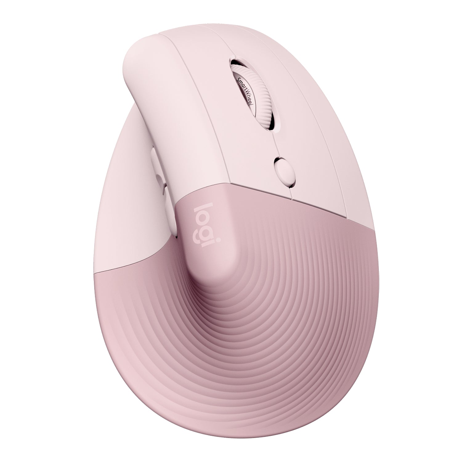 עכבר ארגונומי אלחוטי צד שמאל ורוד Logitech Lift Vertical Rose