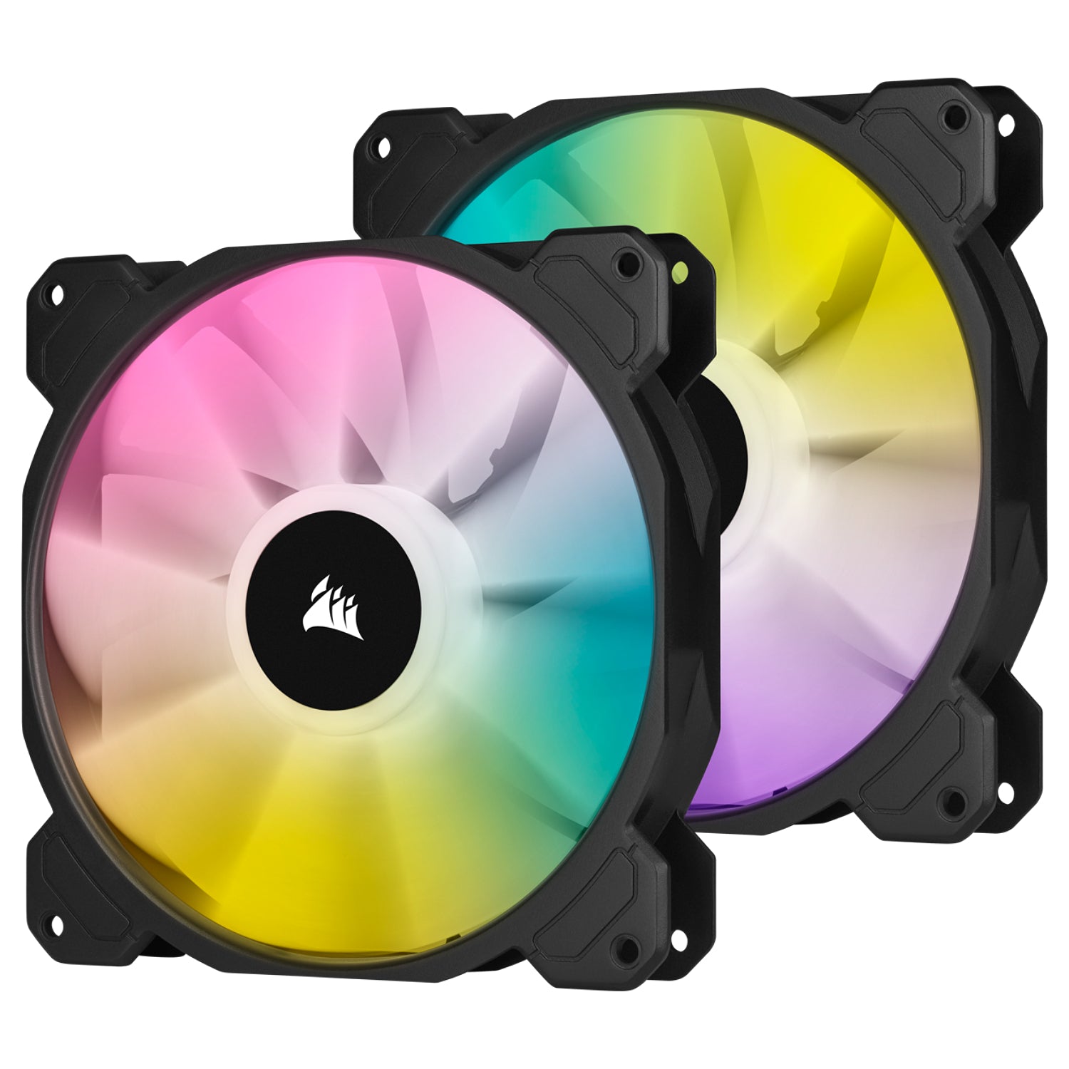 ערכת מאווררים למארז Corsair iCUE SP140 RGB ELITE Performance PWM 2x Fans 140mm