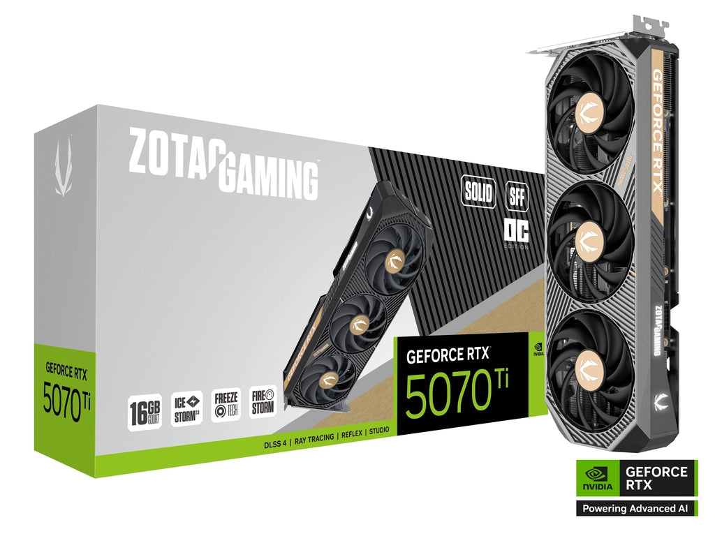 כרטיס מסך Zotac GeForce RTX 5070 Ti 16G Solid SFF OC
