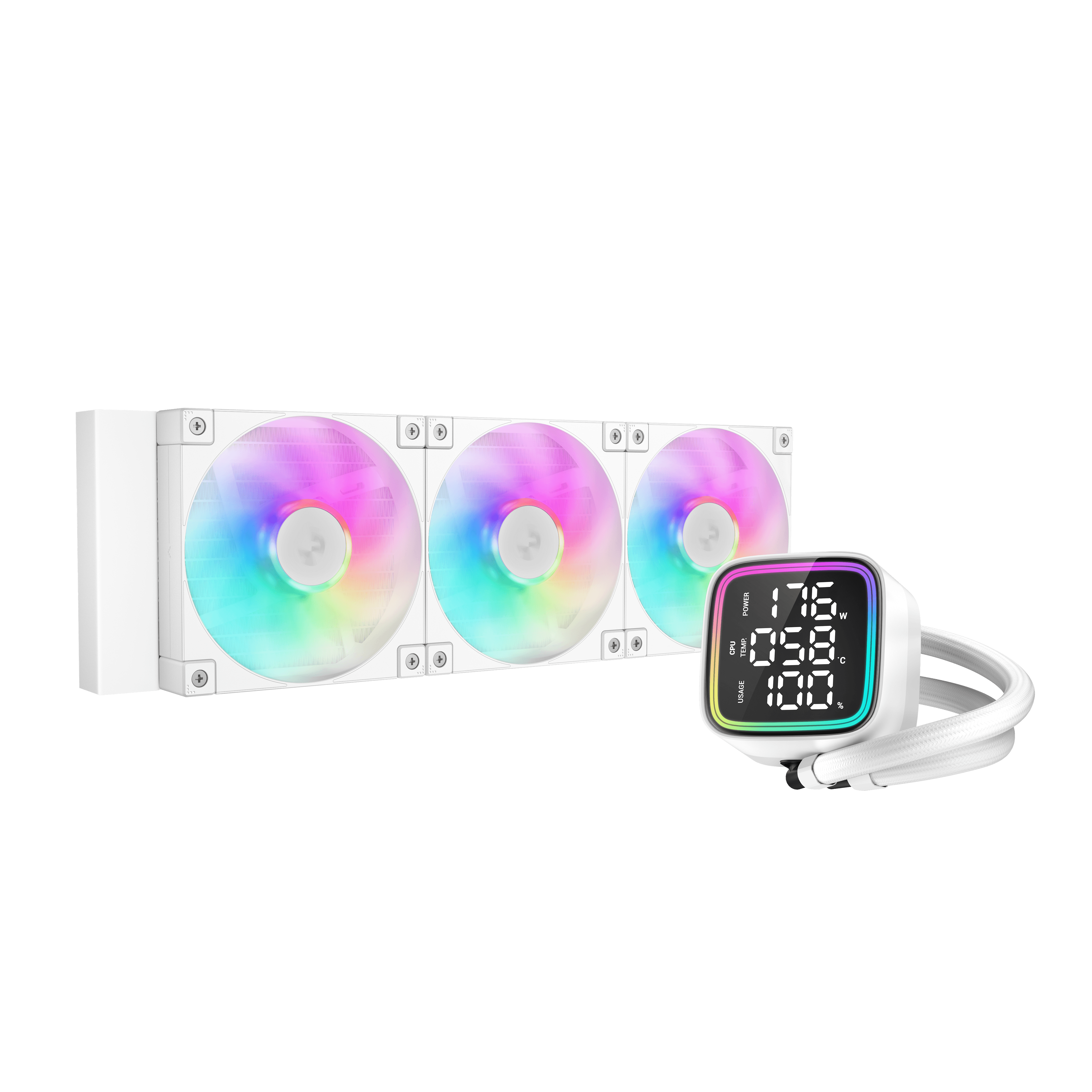 קירור נוזלי לבן DeepCool LD360 ARGB 360mm