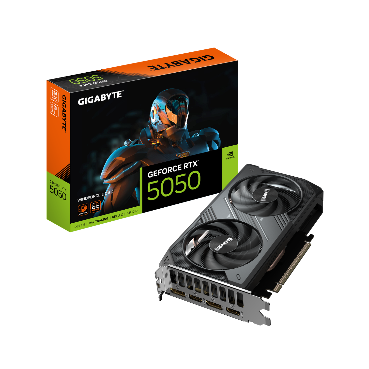 כרטיס מסך Gigabyte GeForce RTX 5050 WindForce OC 8GB