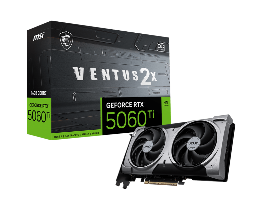 כרטיס מסך MSI GeForce RTX 5060 Ti 16G Ventus 2X OC Plus