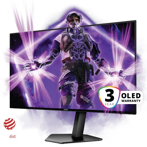 מסך גיימינג AOC AGON Pro AG276QZD 27'' 2K QHD OLED 240Hz 0.03ms