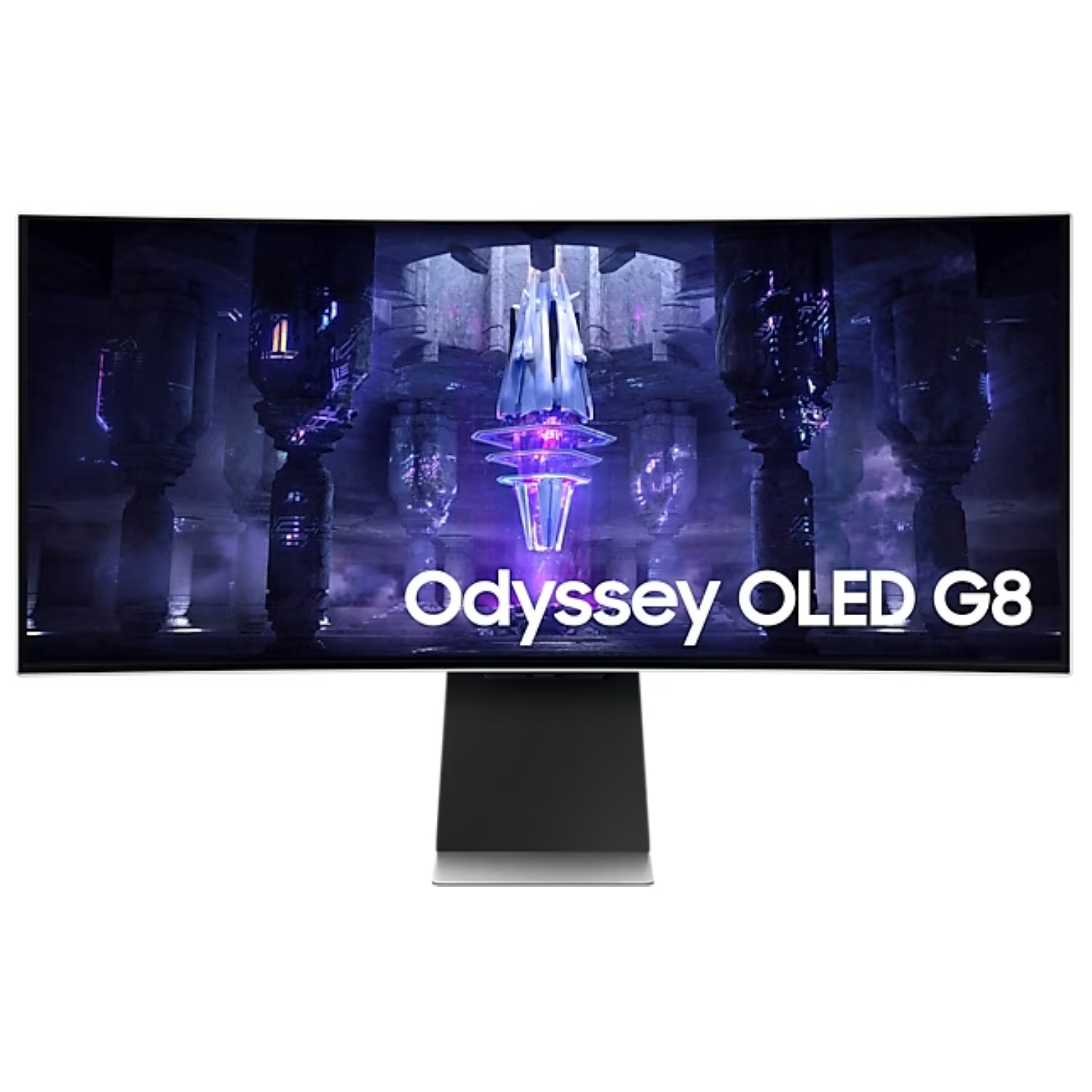 מסך גיימינג קעור לבן Samsung Odyssey G5 34" Ultra-Wide OLED 2K UWQHD 175Hz 0.3ms