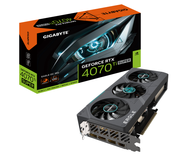 כרטיס מסך Gigabyte GeForce RTX 4070TI 16GB SUPER EAGLE OC