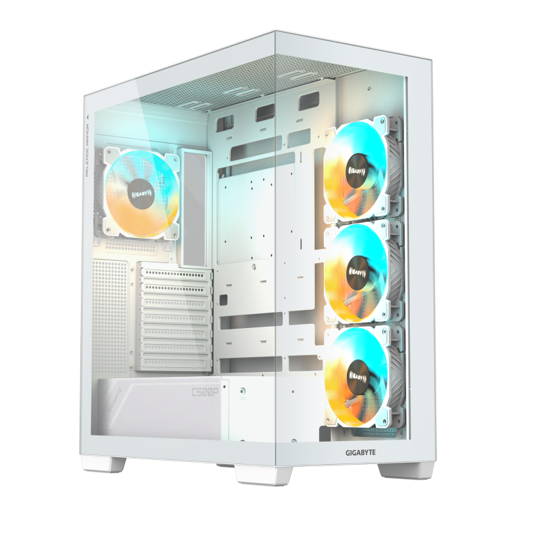 מארז לבן Gigabyte C500 Panoramic Stealth ICE