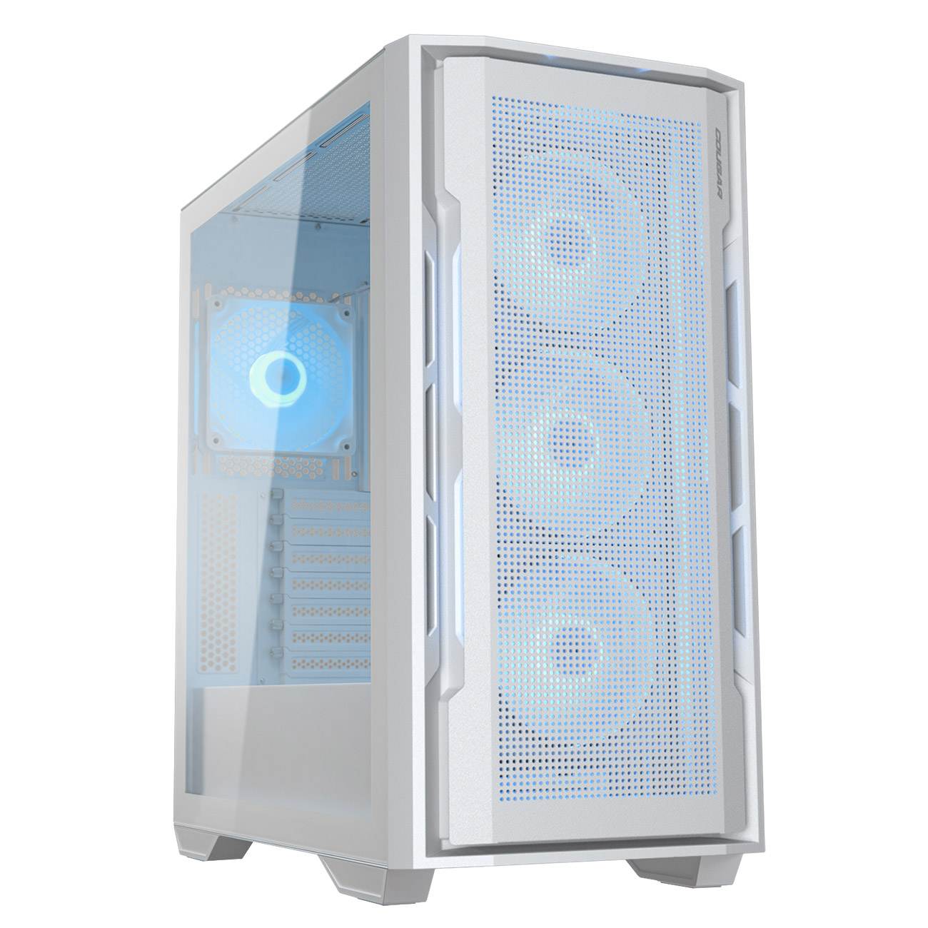 מארז בצבע לבן Cougar UNIFACE ARGB