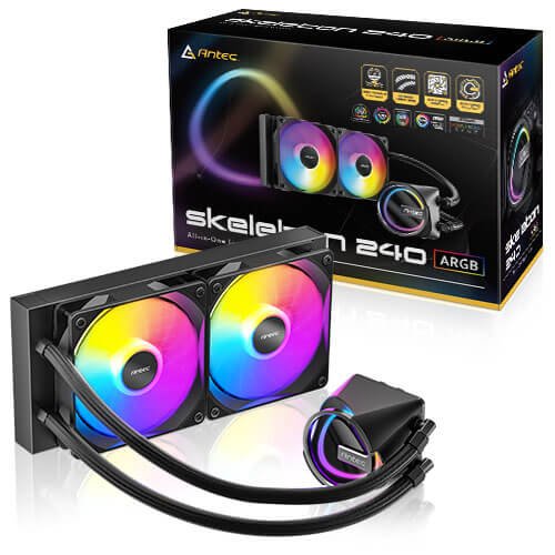 קירור נוזלי Antec Skeleton 240 ARGB 240W TDP