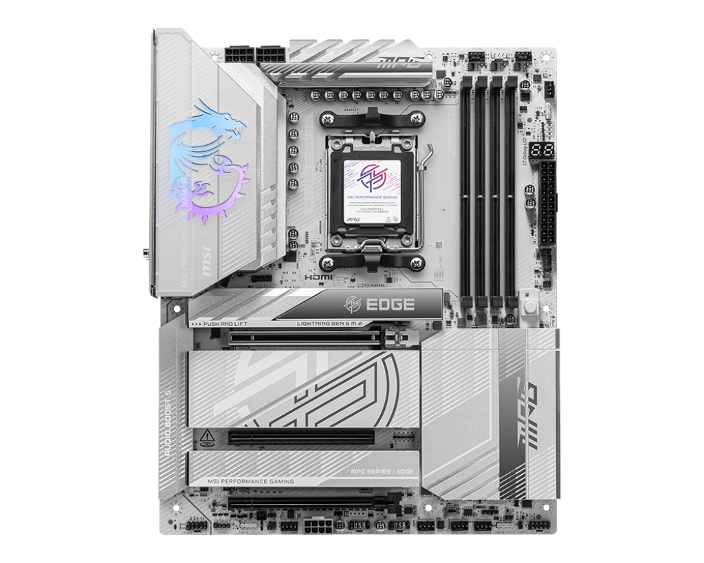לוח אם לבן MSI MPG X870E EDGE TI WIFI