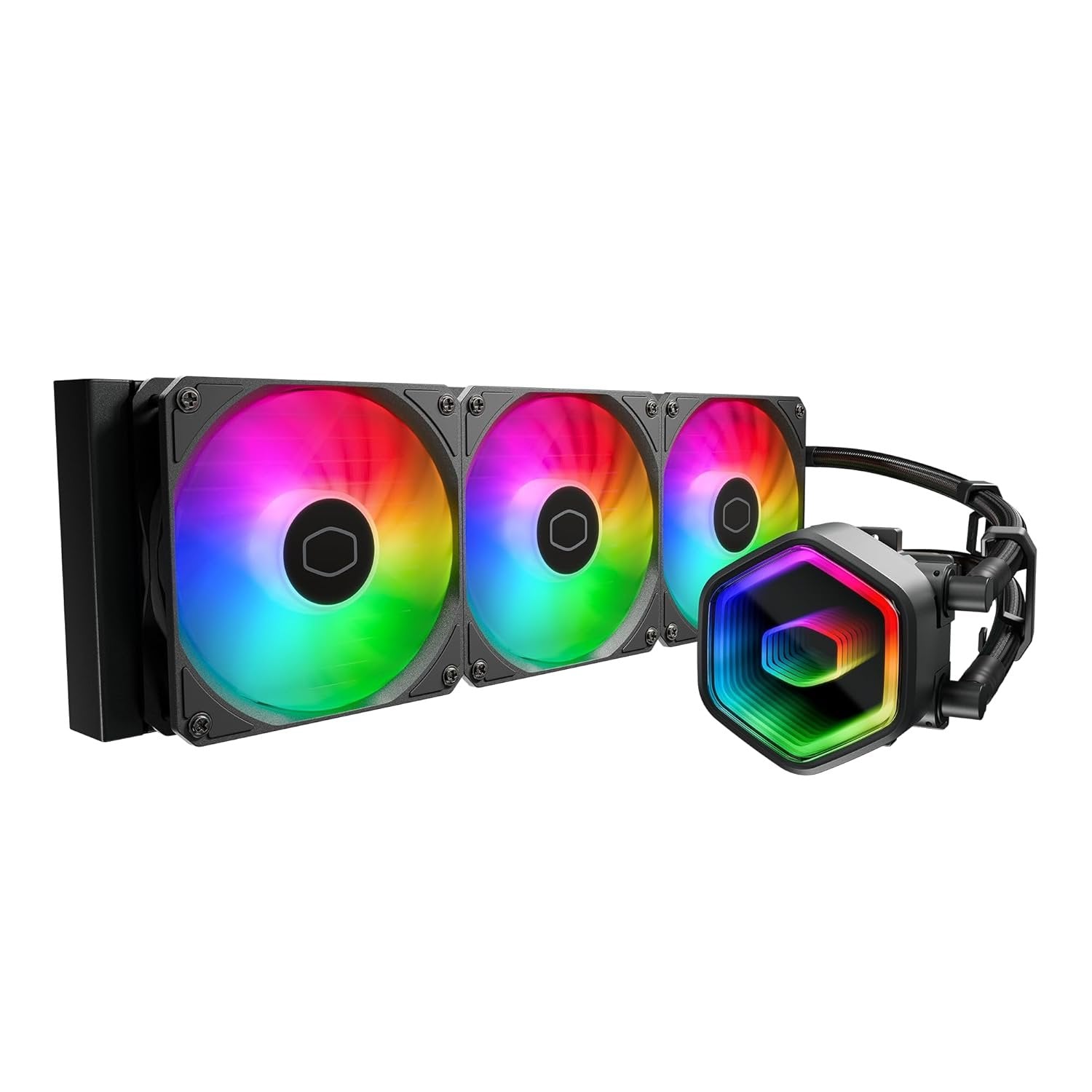 קירור נוזלי CoolerMaster 360 Core II ARGB 360mm