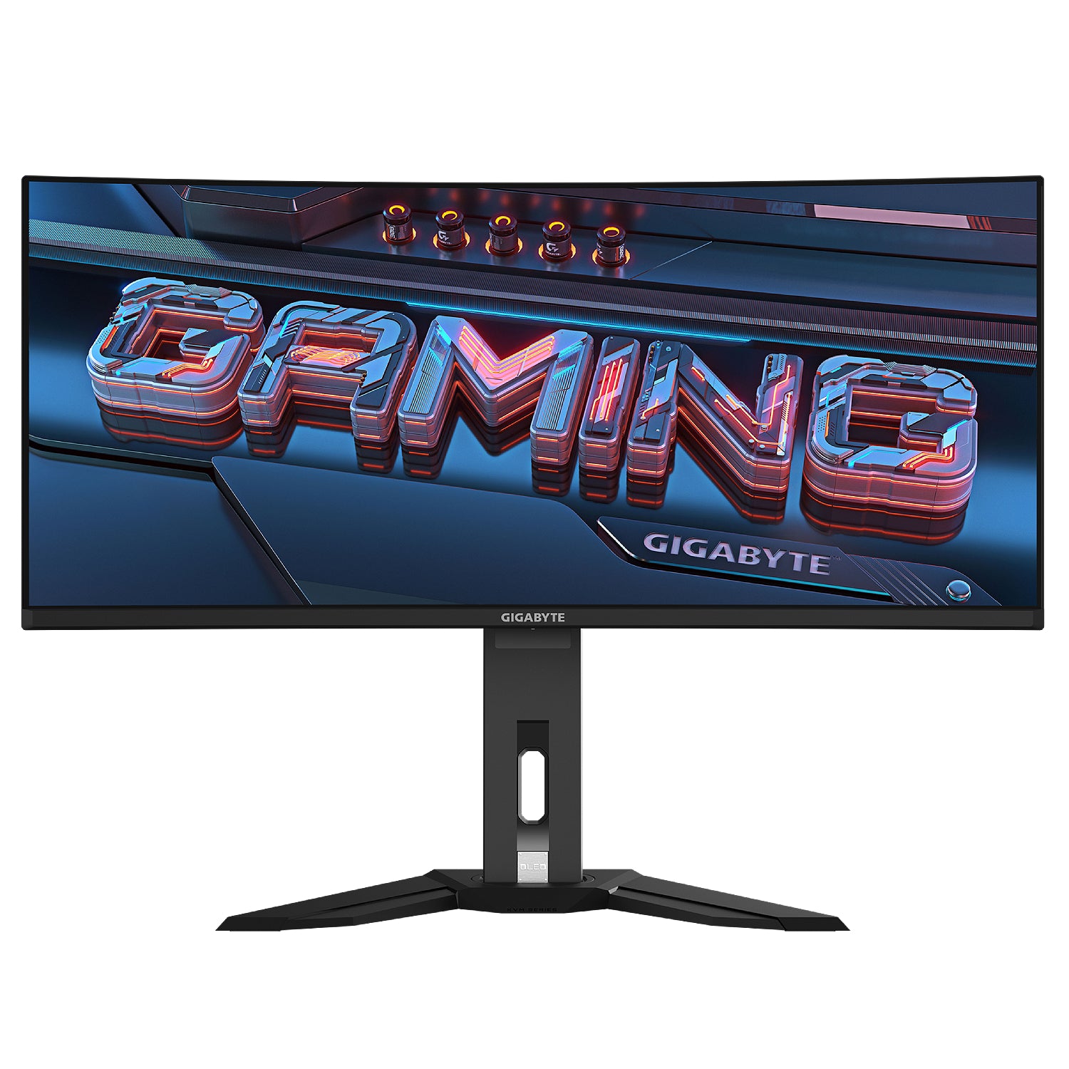 מסך גיימינג קעור Gigabyte MO34WQC 34" Ultra-Wide QD-OLED 2K WQHD 175Hz 0.3ms