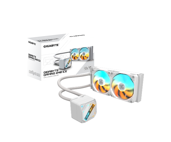 קירור נוזלי לבן Gigabyte Gaming 240 ICE ARGB