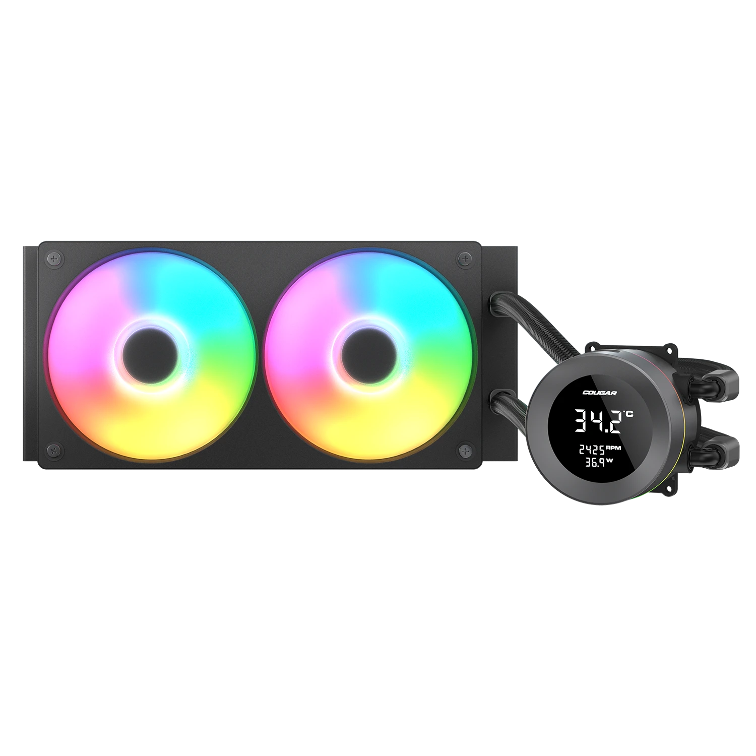 קירור נוזלי Cougar POSEIDON VISTEK 240 ARGB LCD