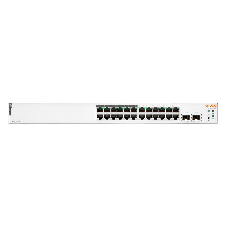 מתג מנוהל HP Aruba Instant On 1830 24G 12p CL4 PoE 2SFP 195W Switch