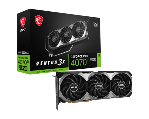 כרטיס מסך MSI GeForce RTX 4070TI SUPER 16GB Ventus OC