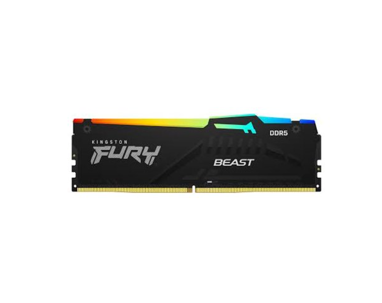 זיכרון לנייח Kingston Fury Beast RGB 16GB 1X16 DDR5 6000Mhz