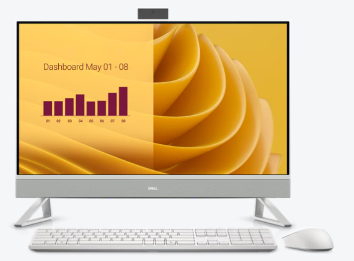 מחשב נייח Dell AIO EC27250 27'' Core 7 150U/32GB/1TB/11P/3Y-OS