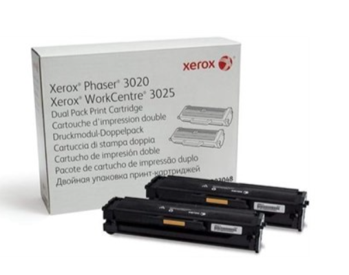 זוג טונרים מקוריים Xerox 3020/3025 X2