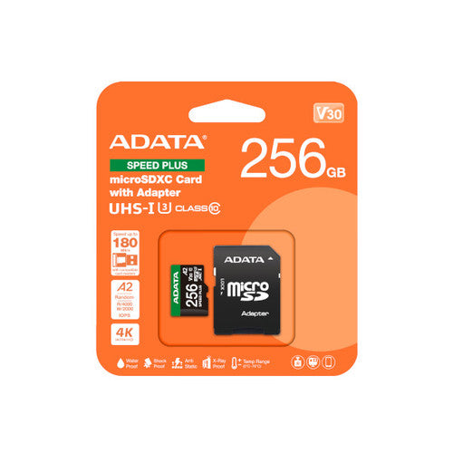 כרטיס זיכרון ADATA Speed Plus 256GB Ultra SDXC