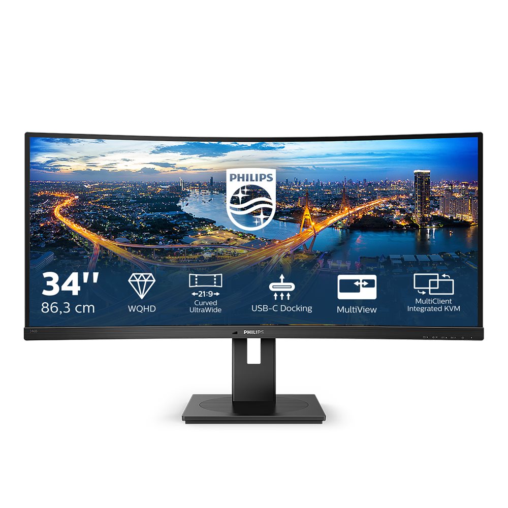 מסך Philips 34'' WQHD VA