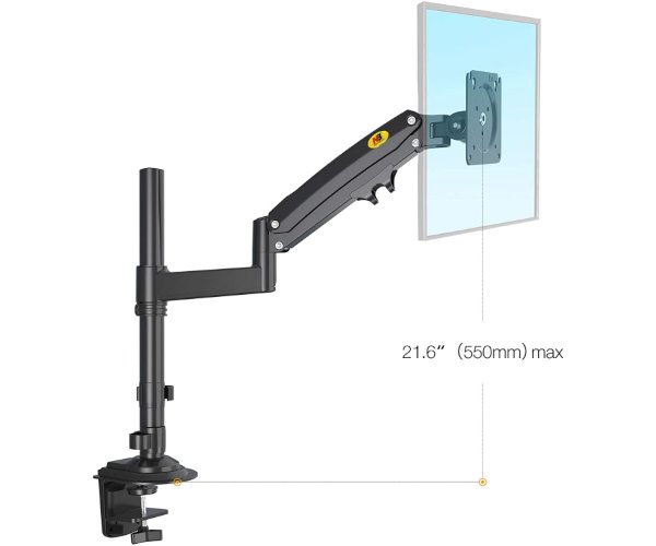 זרוע שולחנית דו מפרקית ארגונומית למסך מחשב עד "35 NB North Bayou H10