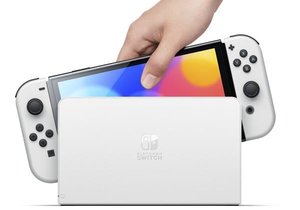 קונסולה ניידת Nintendo Switch OLED White