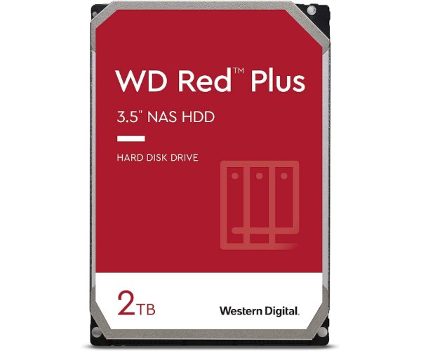 דיסק קשיח WesternDigital 2TB Red Plus NAS 5400 RPM