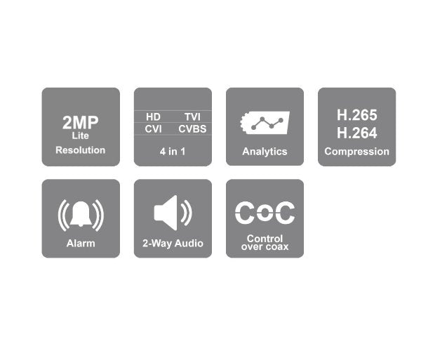 מכשיר הקלטה משולב Provision SH-8100A5N-2L MM 1TB 8AHD+2IP