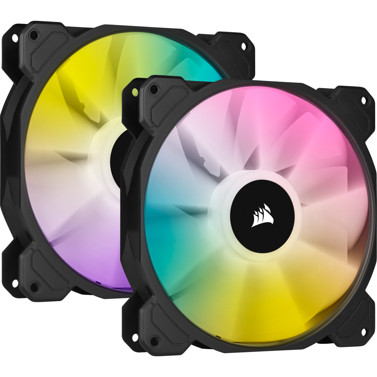 ערכת מאווררים למארז Corsair iCUE SP140 RGB ELITE Performance PWM 2x Fans 140mm