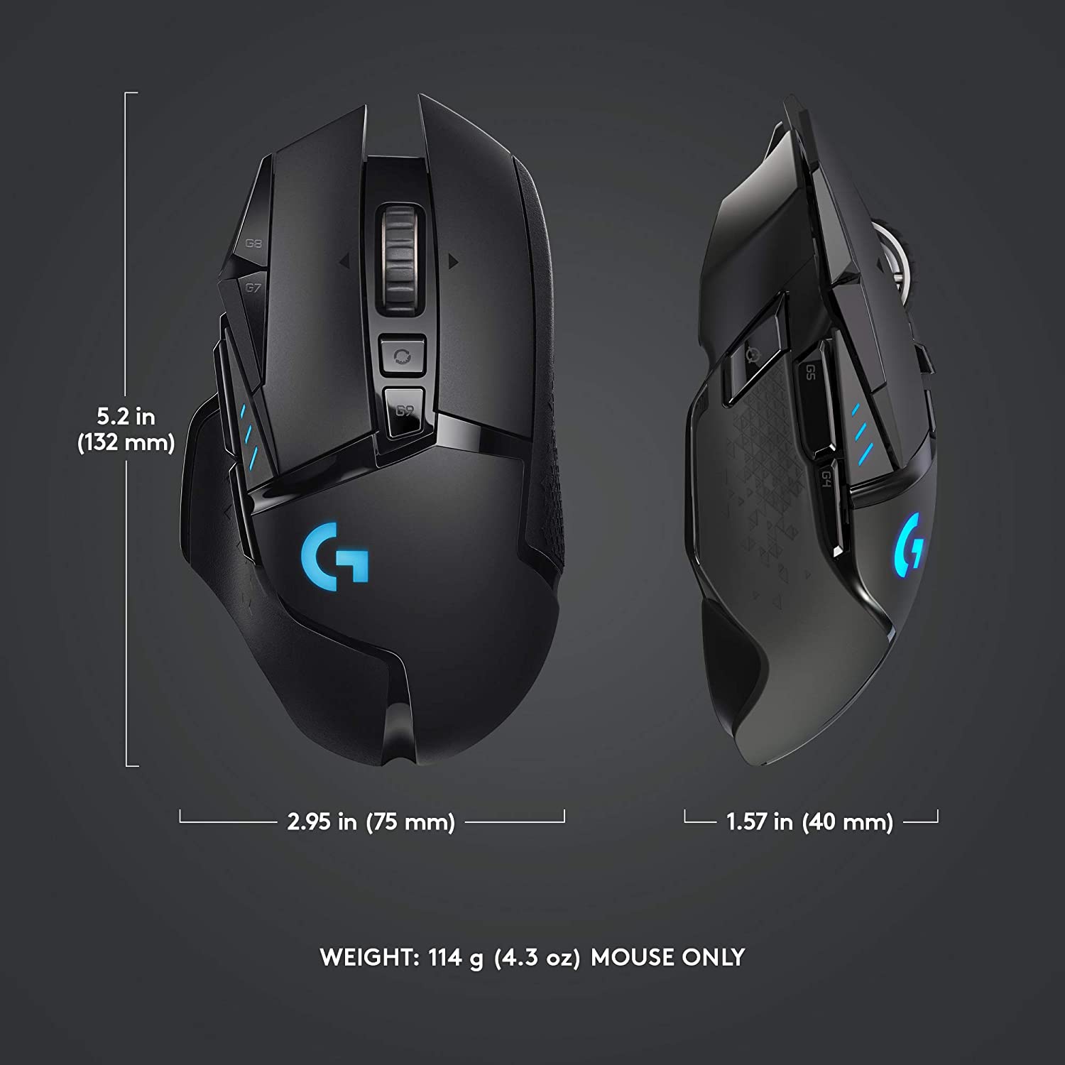 עכבר גיימינג אלחוטי Logitech G502 Lightspeed