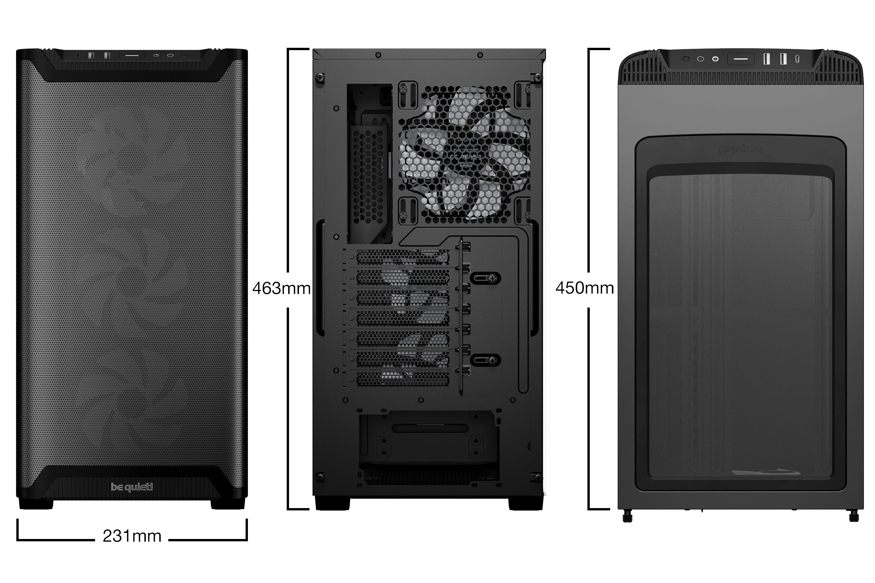 מארז be quiet! PURE BASE  501 LX ARGB Black