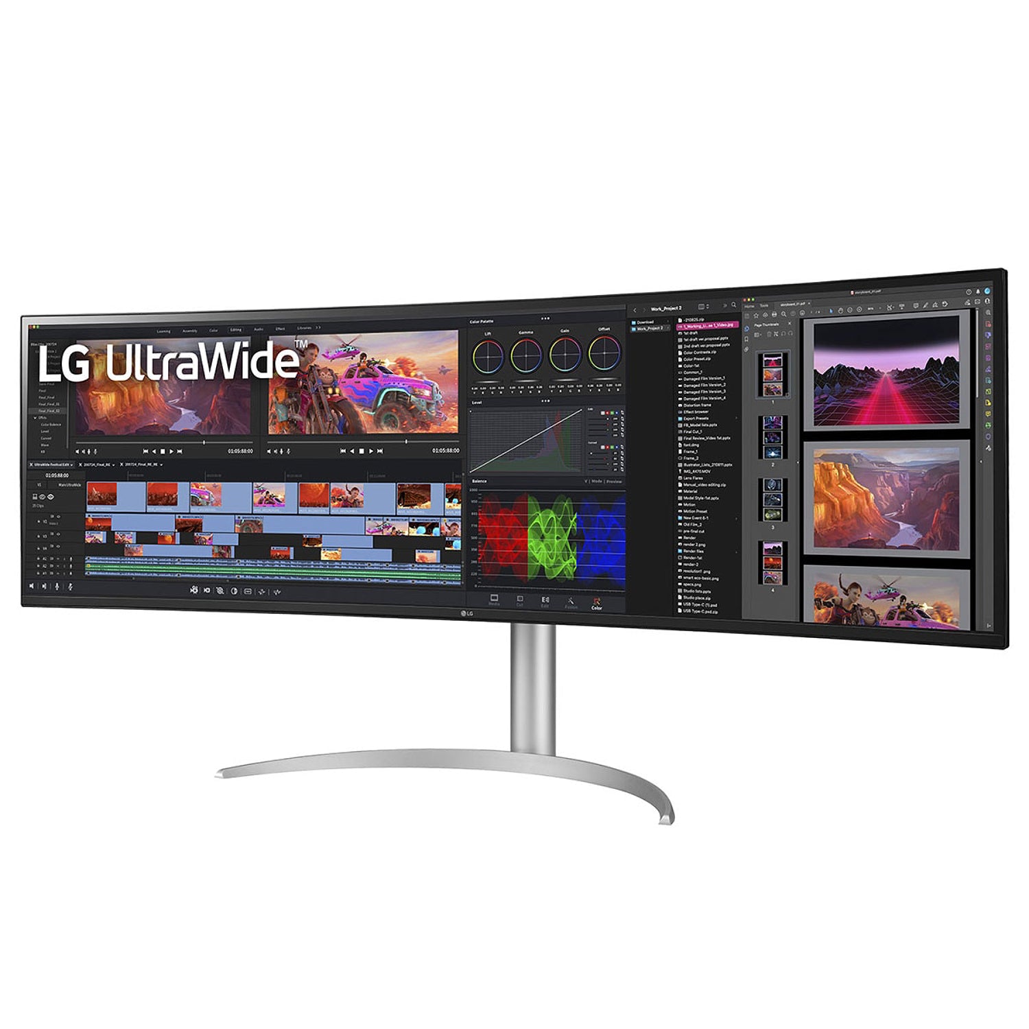 מסך קעור LG 49" UltraWide IPS DQHD 144Hz