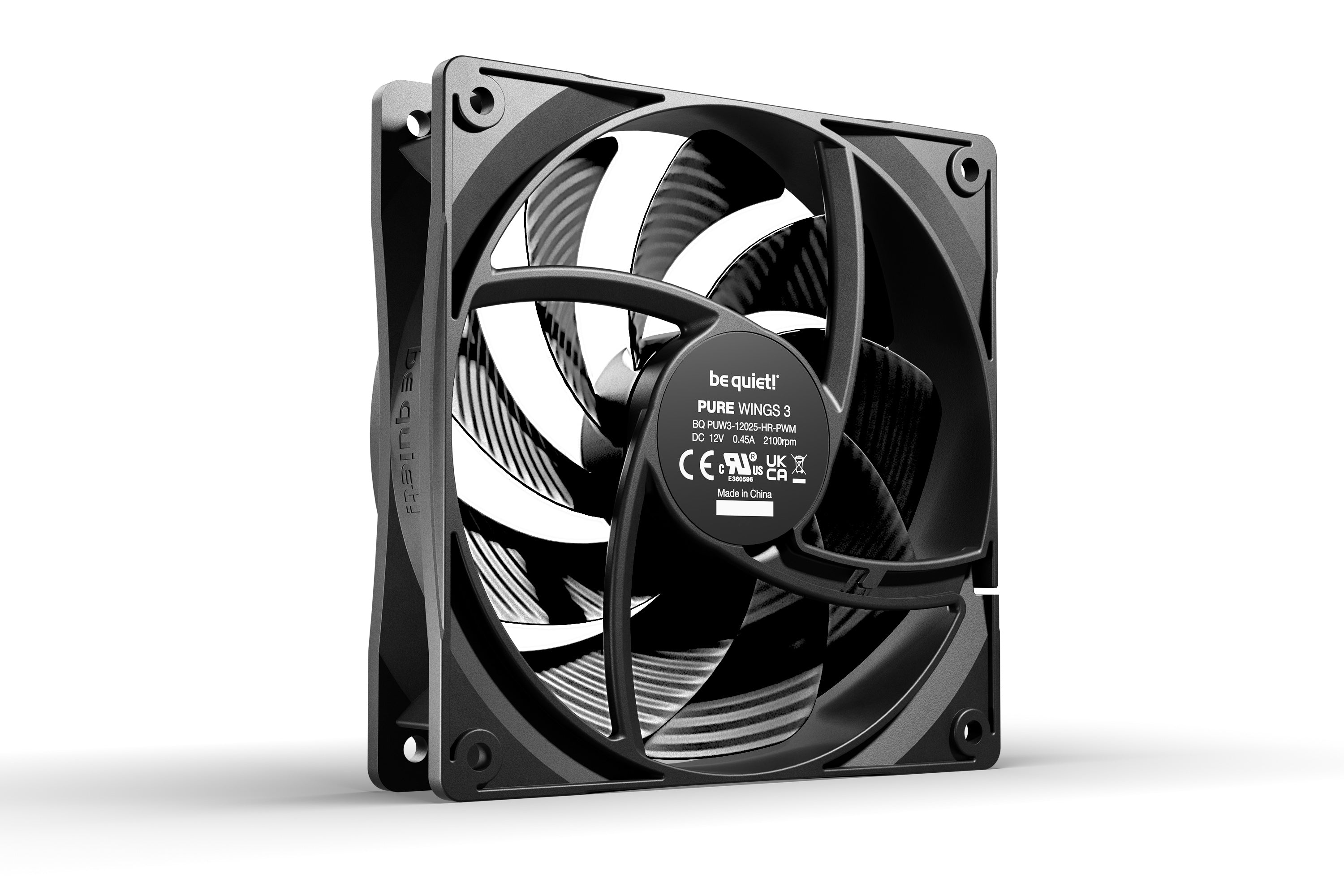מאוורר למארז be quiet! PURE WINGS 3 120mm PWM high-speed