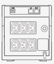 אל פסק Powercom Raptor 1500VA UPS