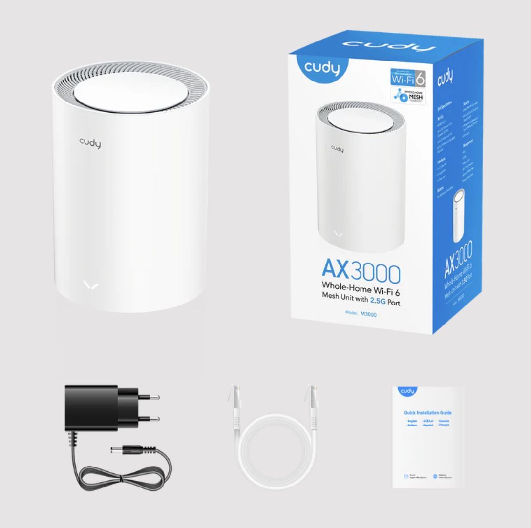 אקסס פוינט 1 יח Cudy Mesh M3000 AX3000