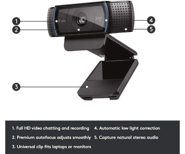 מצלמת אינטרנט Logitech C920 FHD
