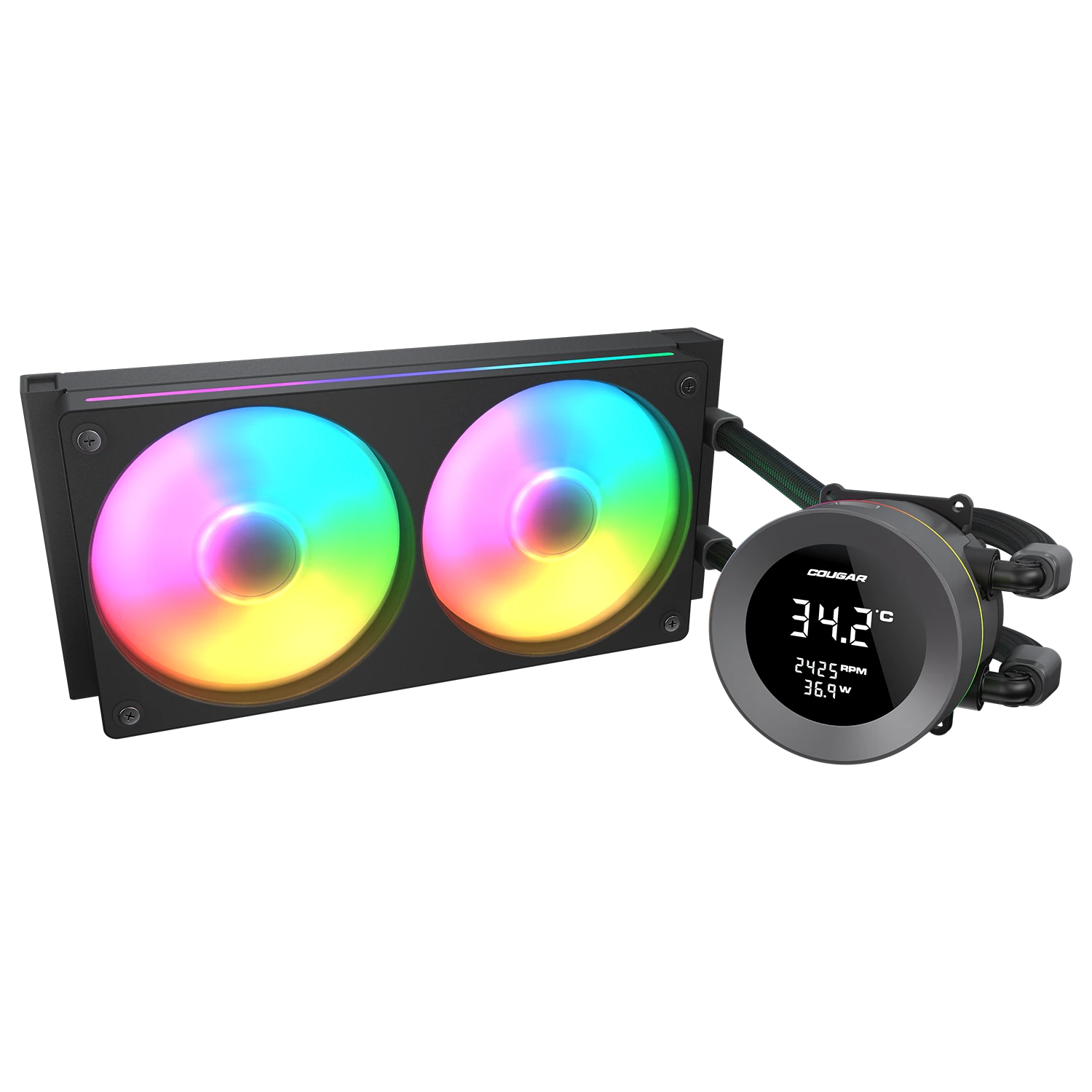 קירור נוזלי Cougar POSEIDON VISTEK 240 ARGB LCD