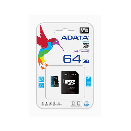 כרטיס זיכרון ADATA Premier 64GB Ultra SDXC
