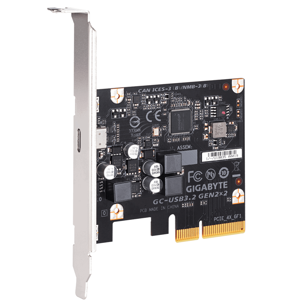 כרטיס הרחבה Gigabyte USB-C 20Gb/s GC-USB 3.2 GEN2X2