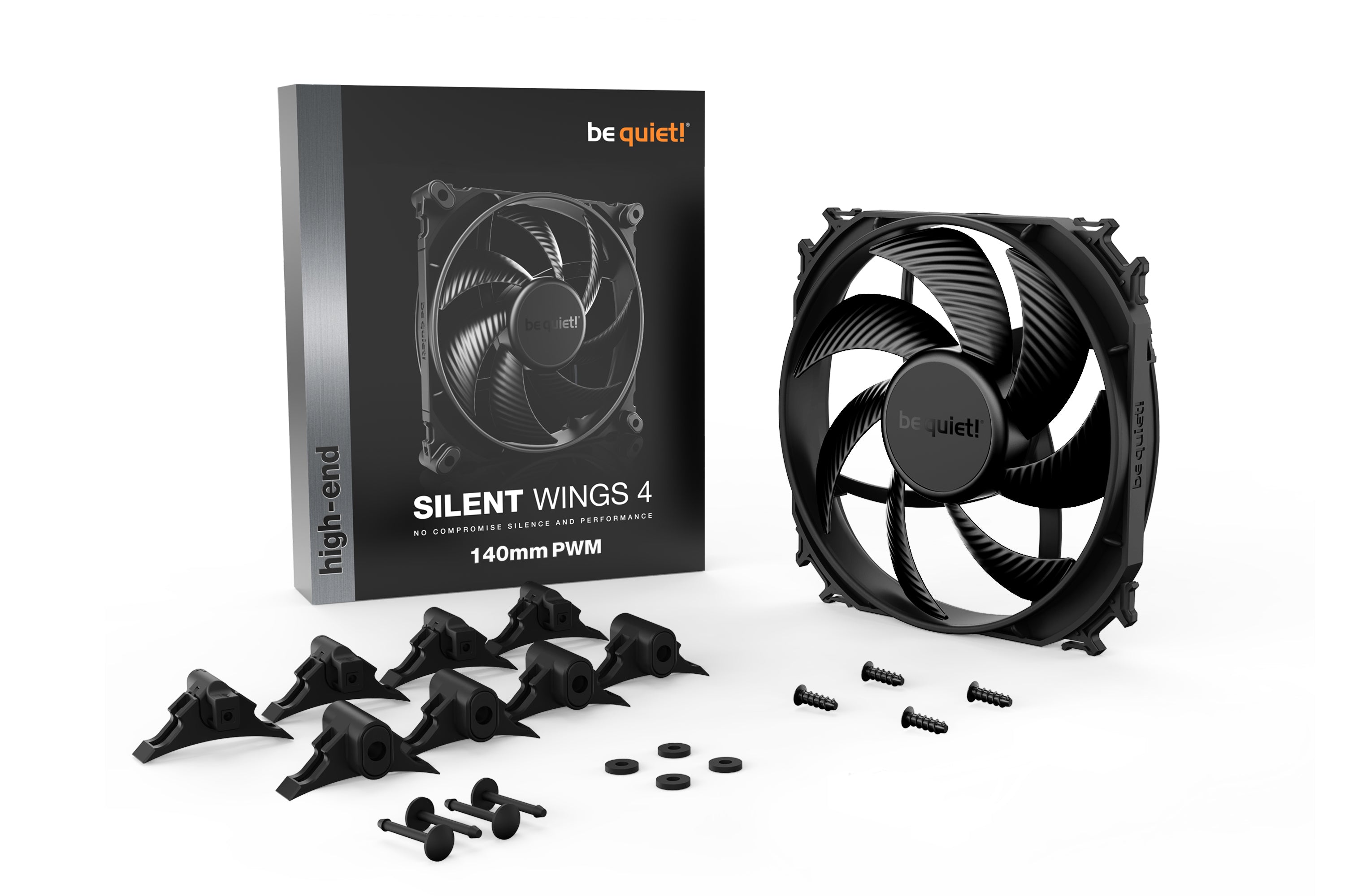 מאוורר למארז Be Quiet! Silent Wings 4 PWM 140mm