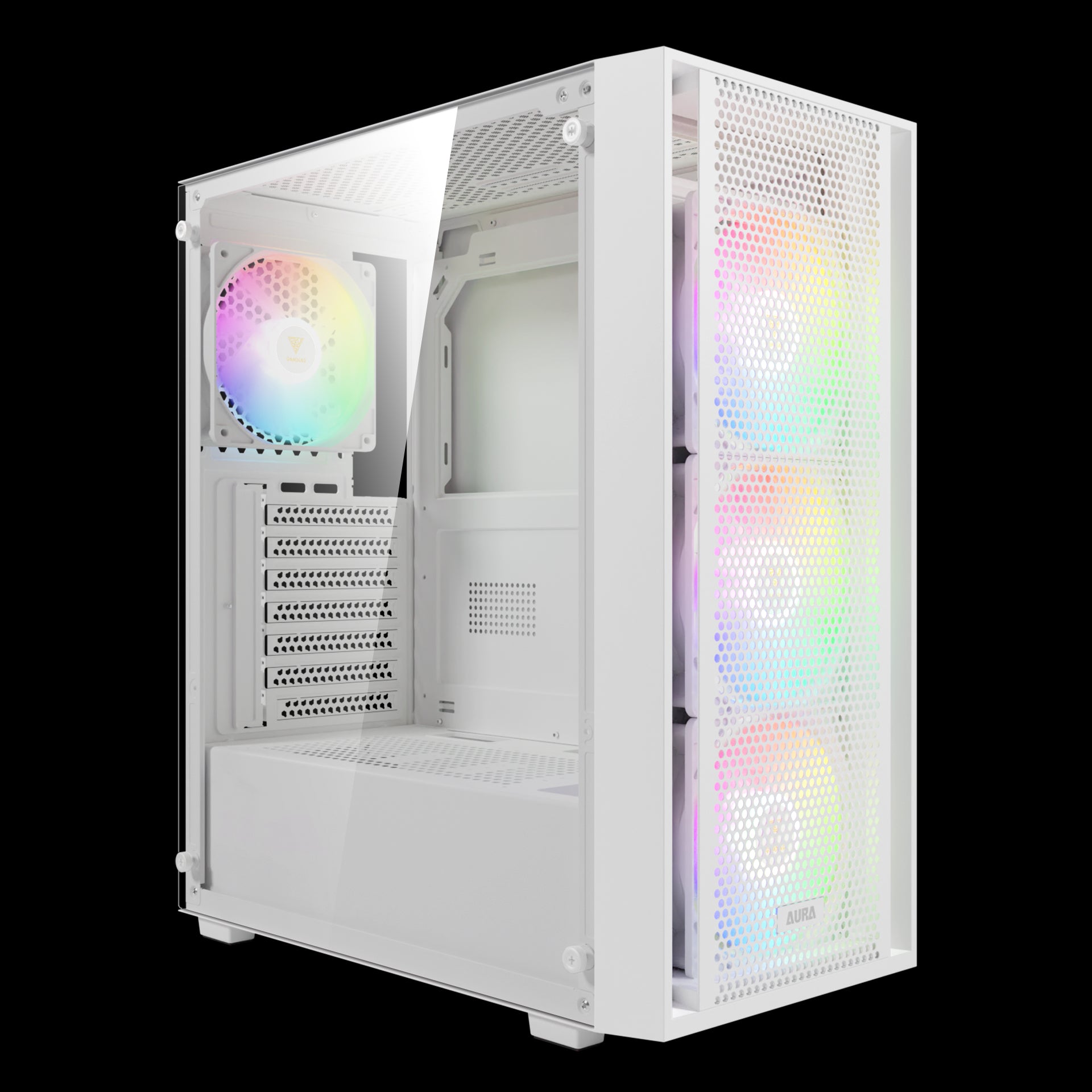 מארז בצבע לבן Gamdias Aura GC2 ELITE