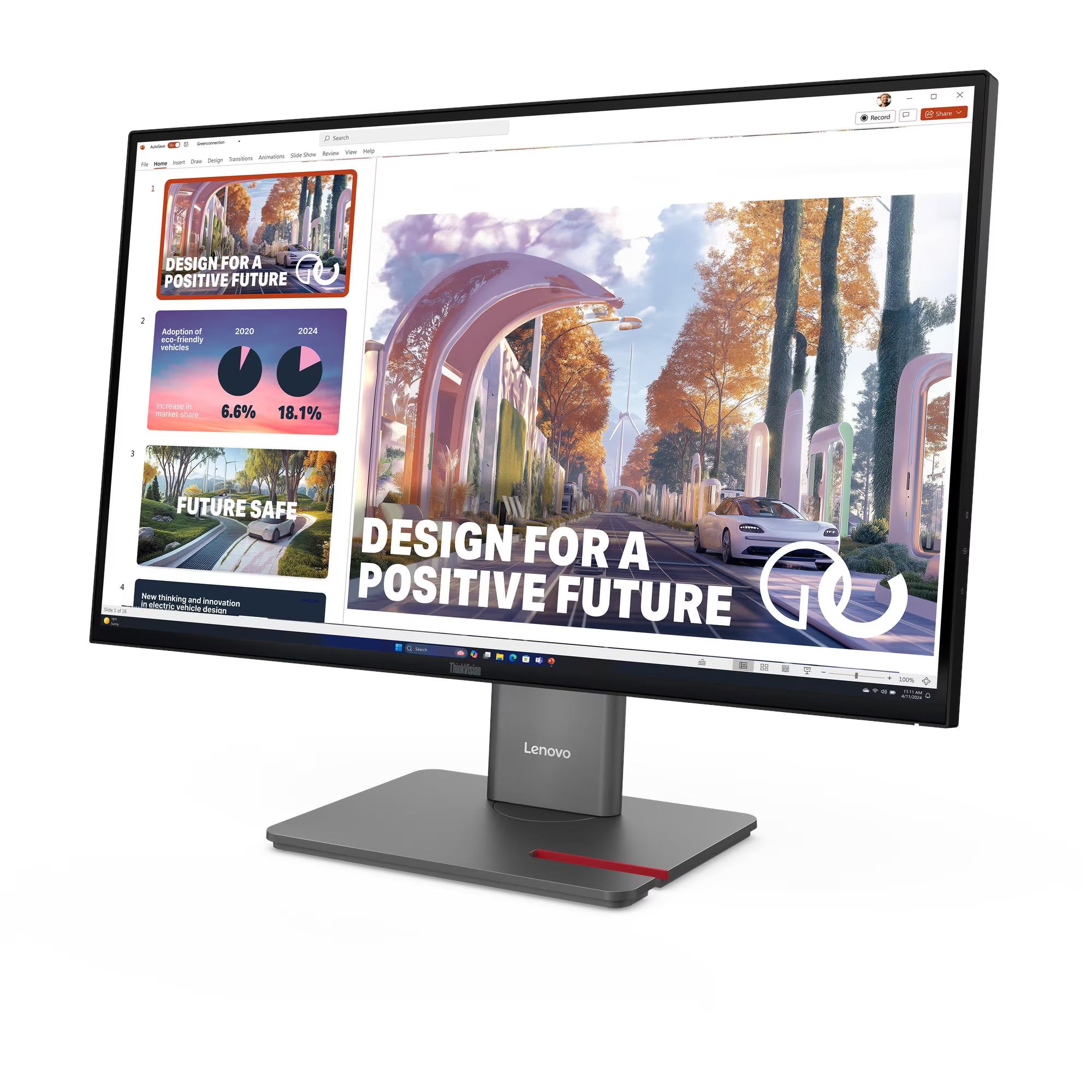 מסך Lenovo ThinkVision P27QD-40 27'' 2K-QHD IPS